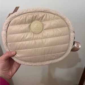 Pajar Tan Quilted Crossbody Bag